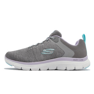 免運🍀SKECHERS 女款US5.5輕量健走鞋 FLEX APPEAL 4.0 灰色149307WGYLV