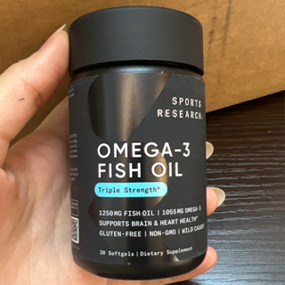 🌈免運🐠Sports Research Omega-3 rTG魚油膠囊🐟1250mg 60粒 90粒 180粒 深海魚油