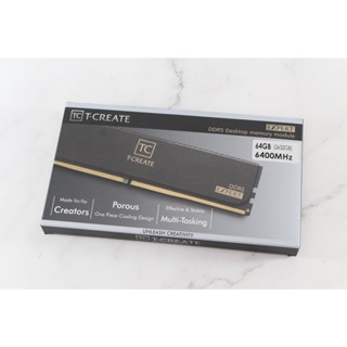 十銓 TEAMGROUP T-CREATE EXPERT DDR5-6400 64GB(32GBx2)(CL34) 可超