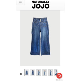 斷貨搶手款‼️正品Naturally JOJO專櫃💕高單價造型牛仔褲M號，高腰微喇叭彈性牛仔褲$2690，有型好看喔‼️
