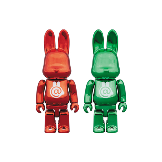 BEETLE BE@RBRICK 100% 庫柏力克熊 金色紅色達摩埃及法老綠色紅色電鍍兔