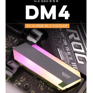 darkFlash大飛 DM4 M.2 2280 ARGB SSD 散熱器