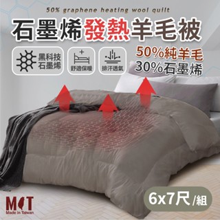 【家購網嚴選】石墨烯羊毛被(臺灣製) 6x7尺 免運