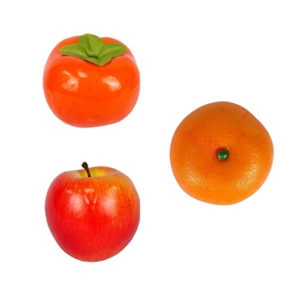 拍攝佈置道具蔬菜水果模型 橘子 柿子 蘋果 仿真水果 假水果