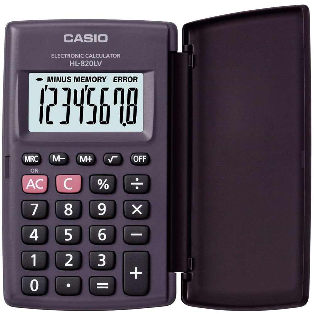 CASIO 卡西歐 8位數國家考試專用輕薄掀蓋式計算機(HL-820LV-WE)團購有優惠~