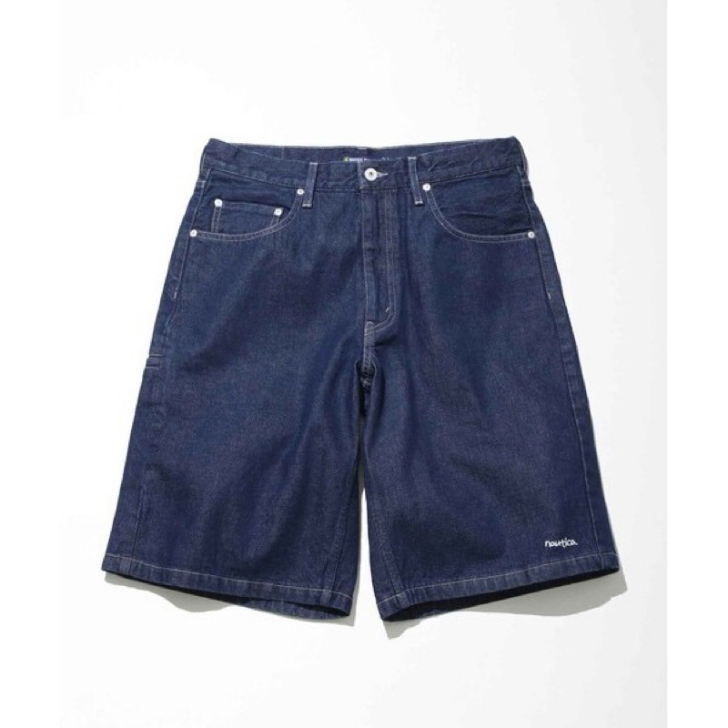 NAUTICA Baggy Jean Shorts 牛仔 丹寧 短褲 工作短褲 長谷川 cityboy beams