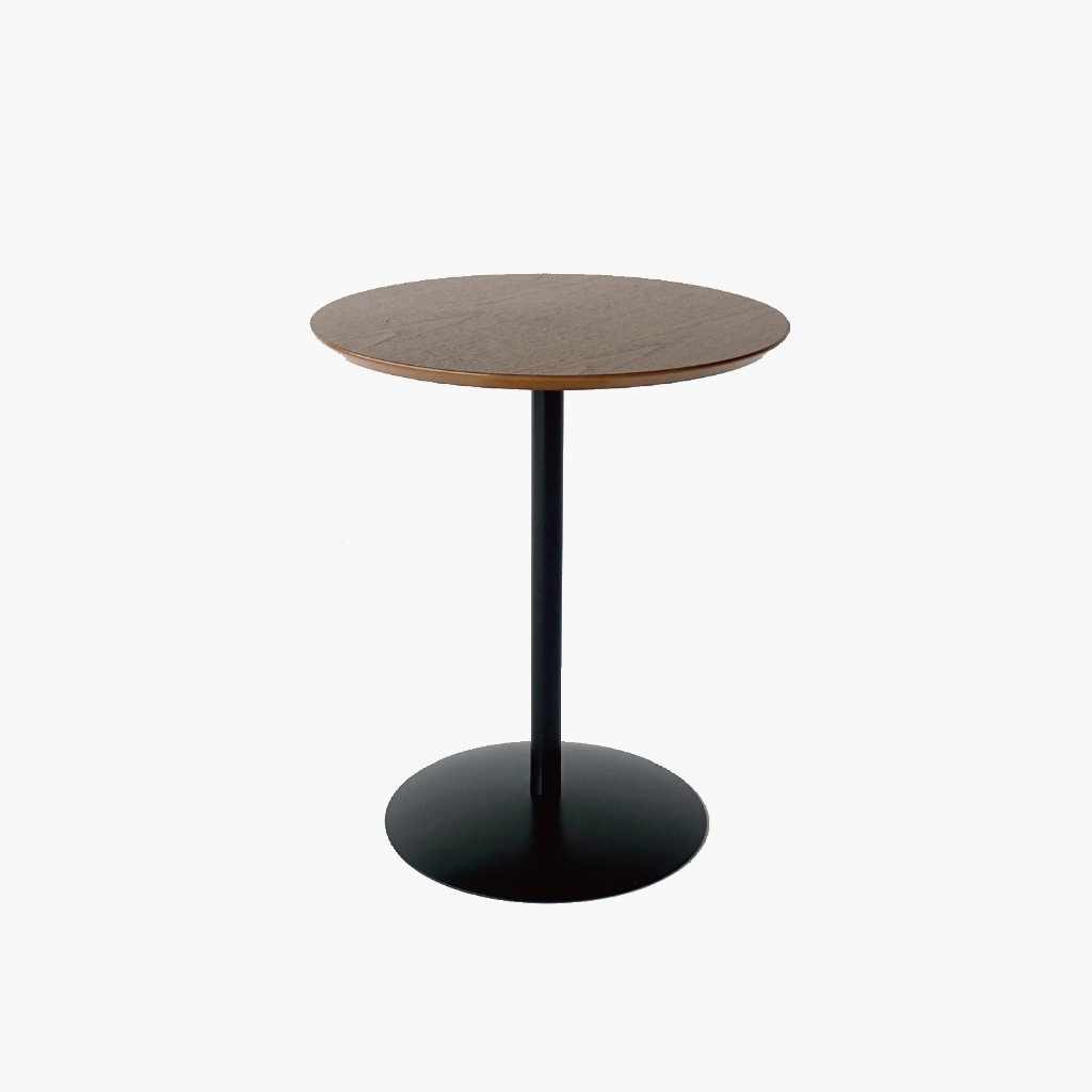 【居然家居】圓圓邊桌 (胡桃) 台灣製造 圓桌 茶几 邊桌 咖啡廳桌