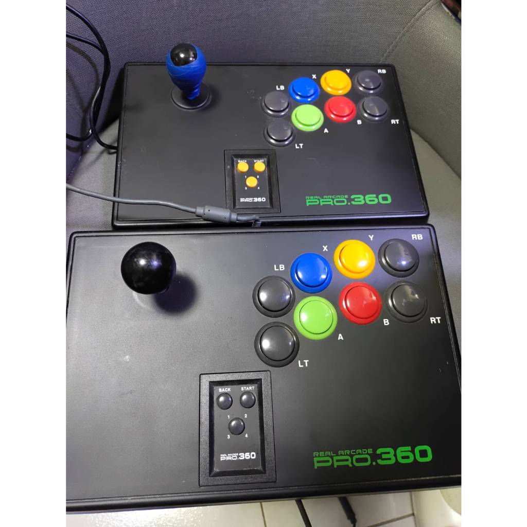 微軟 XBOX360 PC用HORI 大型 街機搖桿 格鬥搖桿 大搖 REAL ARCADE PRO.360兩隻