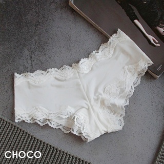 Choco Shop 少女時代．舒柔牛奶絲裸膚美臀小褲(白色) M~L