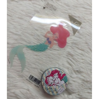 小美人魚公主貼紙組合 迪士尼公主 迪士尼商店貼紙 鐵盒迷你收藏貼紙