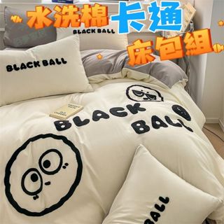 【臺灣出貨】卡通床包組 可愛床包組 床包組 兒童床包組 水洗棉床包 四季通用 單人/雙人/加大床包組 兩用被套 枕套