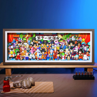 代購【3D立體畫】魚紙匠出品 七龍珠 全家福 悟空 達爾 比克 龜仙人 悟飯 紙藝 GK 客廳臥室 裝飾畫 藝術畫