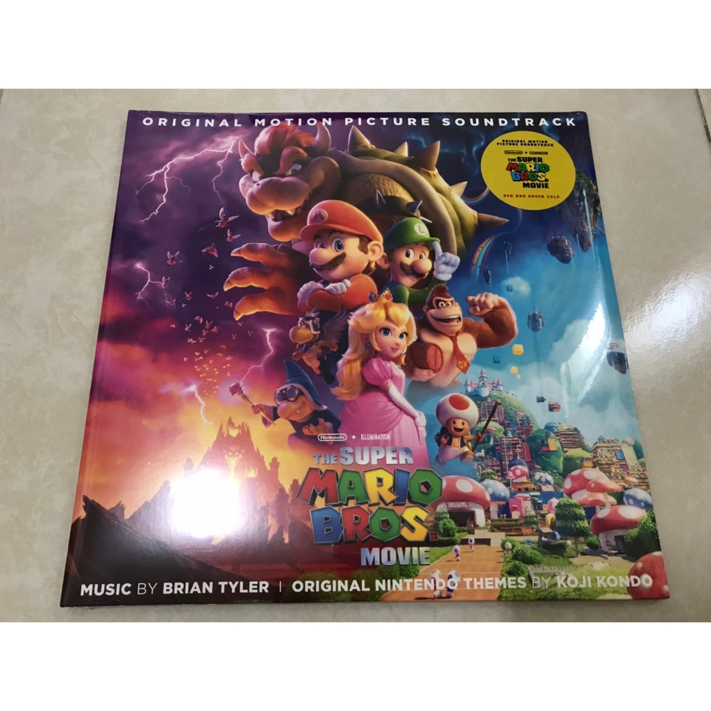 The Super Mario Bros. Movie  超級瑪利歐兄弟電影版 紅綠雙碟彩膠 LP 黑膠