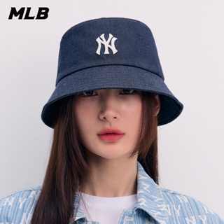 MLB 牛仔丹寧漁夫帽 紐約洋基隊 (3AHTD014N-50NYD)【官方旗艦店】