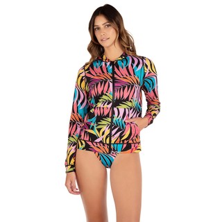 HURLEY｜女 TROPIC L DANCE ZIP HOODIE RASHGUARD 拉鍊防磨衣