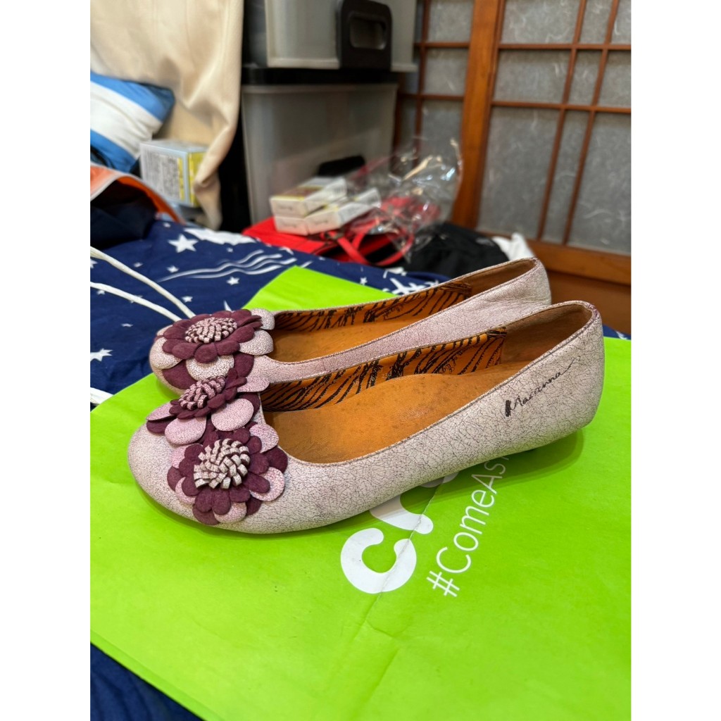 「 二手鞋 」 MACANNA 女版跟鞋 US6（粉色）鐵3