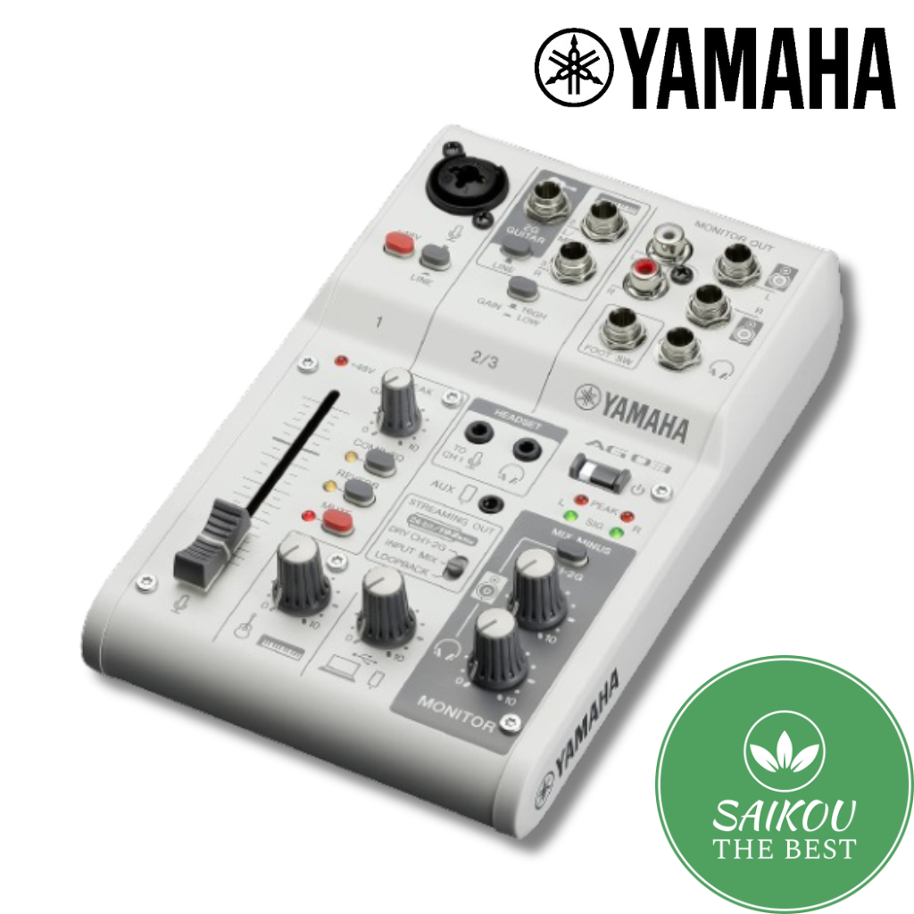 日本YAMAHA AG03MK2 Mixer 混音器 直播 Podcast AG03 MK2