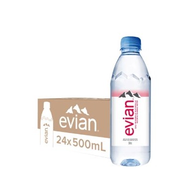 evian 依雲 天然礦泉水500ml（寶特瓶），平行輸出日本，原裝進口 礦泉水 法國 礦物鹽 天然