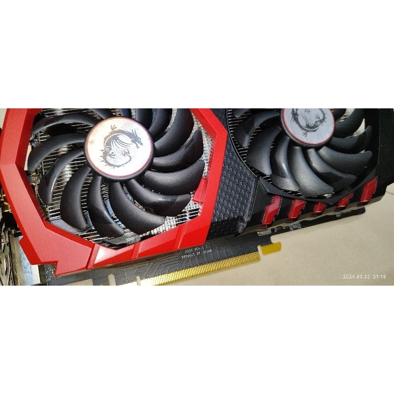 gtx1050 Ti gtx-1050 4G 4gb GAMING X 4G 紅龍 外觀漂亮沒有灰塵