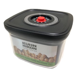 瑞士百年KUHN RIKON 瑞康屋真空方形環保密封盒-小 670ml 12x12x8.5cm 便當盒