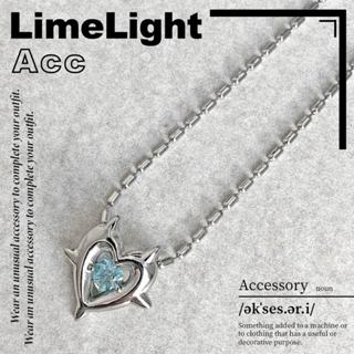 ☆LimeLight☆ 愛心 荊棘 寶石 鋯石 韓國 高級感 百搭 飾品 鈦鋼 項鍊 27