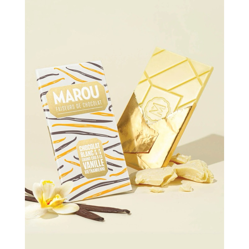 Marou白巧克力**VIETNAMESE VANILLA 44% WHITE CHOCOLATE BAR