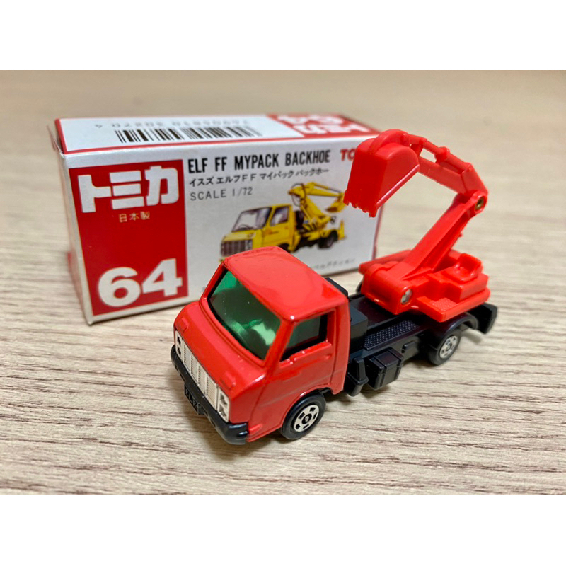 Tomica 紅標 74 日本製 ELF FF Mypack Backhoe 怪手 工程車