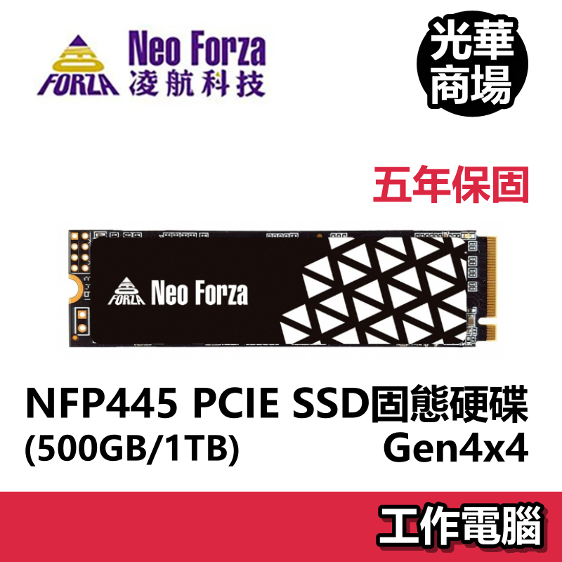 凌航 Neo Forza NFP445 500GB 1TB M.2 2280 PCIe SSD 固態硬碟
