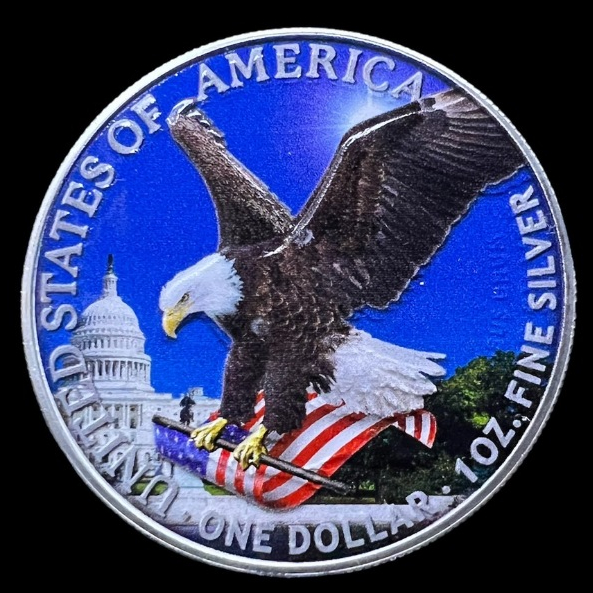 2023美國鷹揚-美國國會大廈-1盎司銀幣