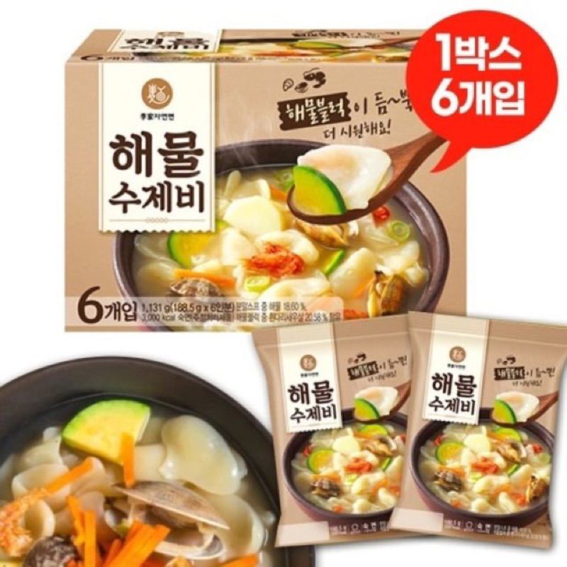 🎀韓國直送✈️李家-海鮮年糕麵疙瘩6入/盒