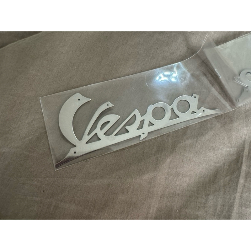 VESPA 偉士牌 1950s 大草寫 面板 Logo 鴨母 羅馬假期