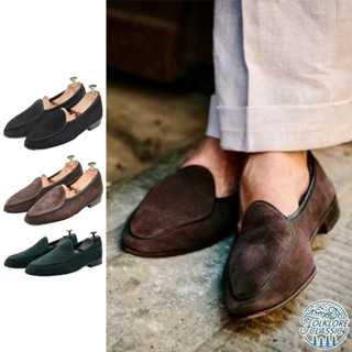 Folklore Classic 復古素面真麂皮比利時樂福鞋 三色 Belgian loafer Berwick 參考