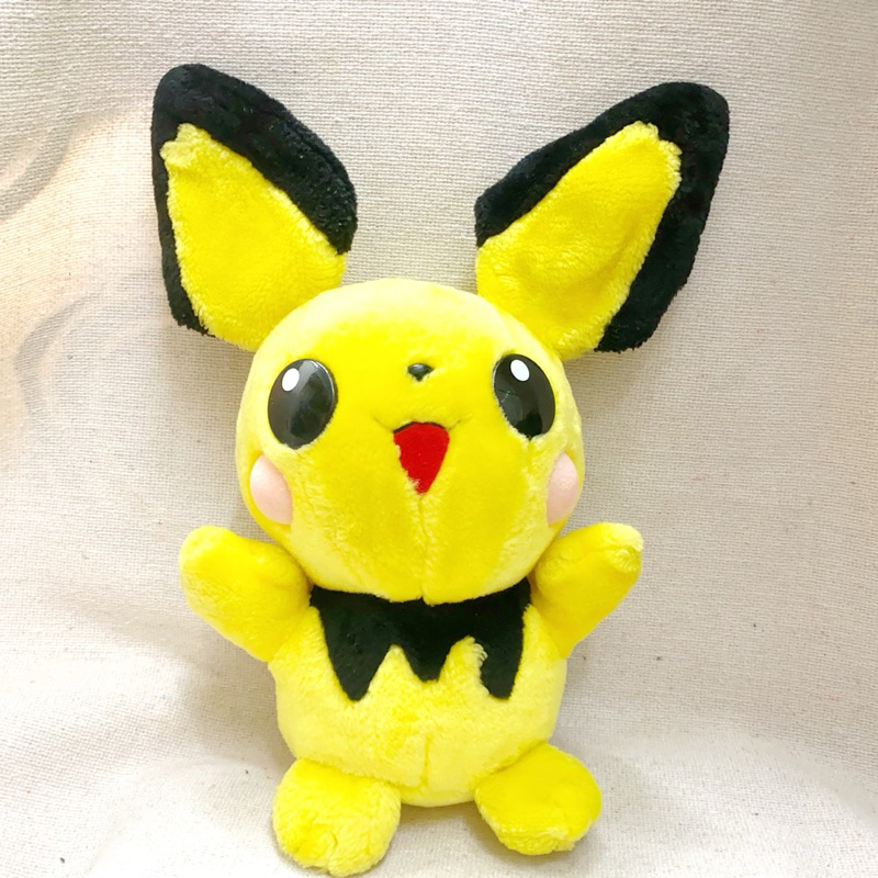 (現貨)早期 老物 pokemon 精靈寶可夢 皮丘 神奇寶貝 寶可夢 皮丘玩偶 絨毛娃娃 居家擺飾 小抱枕