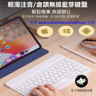 諾BOOK<15天鑑賞期>台灣出貨藍芽鍵盤可支援注音/倉頡鍵盤 Android/IOS/windows/Mac皆可使用