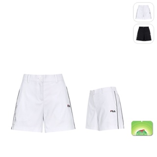【FILA】女性 超潑水 運動平織短褲-白色 5SHX-1719-WT