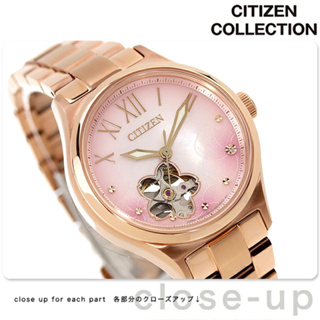 日本直送 Citizen星辰 Collection系列限定自動機械金屬時尚休閒女錶PC1017-70Y