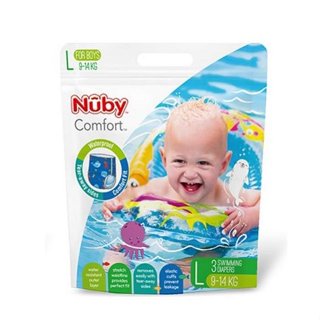 Nuby 游泳尿布(048526930944男L) 游泳褲 游泳尿布 防水尿布 89元