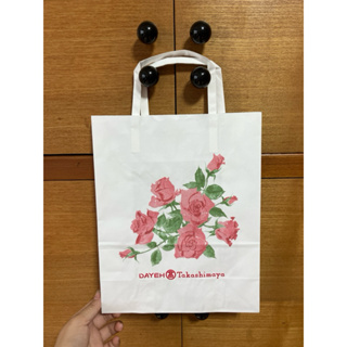 百貨 大葉高島屋 紙袋 日系 日本 專櫃 送禮 玫瑰