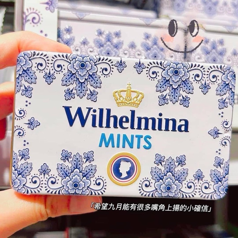 荷蘭必買wilhelmina 荷蘭女王糖薄荷糖鐵盒裝100G