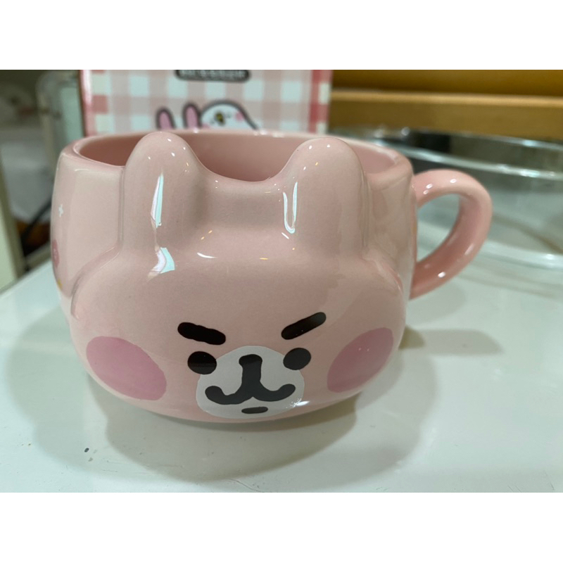 午後紅茶-粉紅兔兔卡娜赫拉陶瓷杯