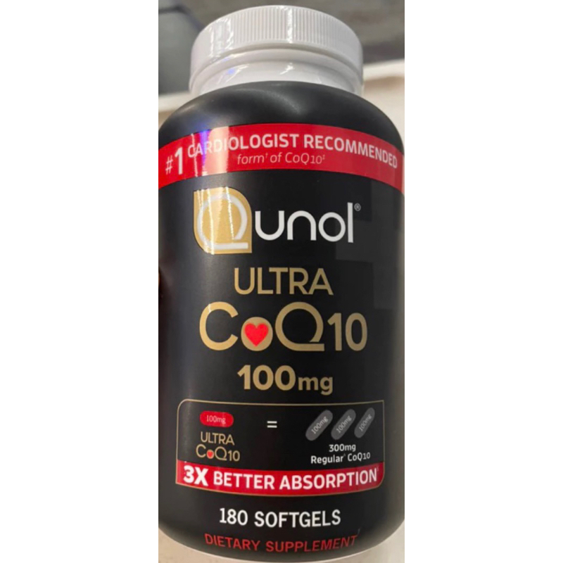 ❤️美國好市多 頂級3倍強效 水溶/脂溶 CoQ10 輔酶100mg180顆Qunol Ultra 3X