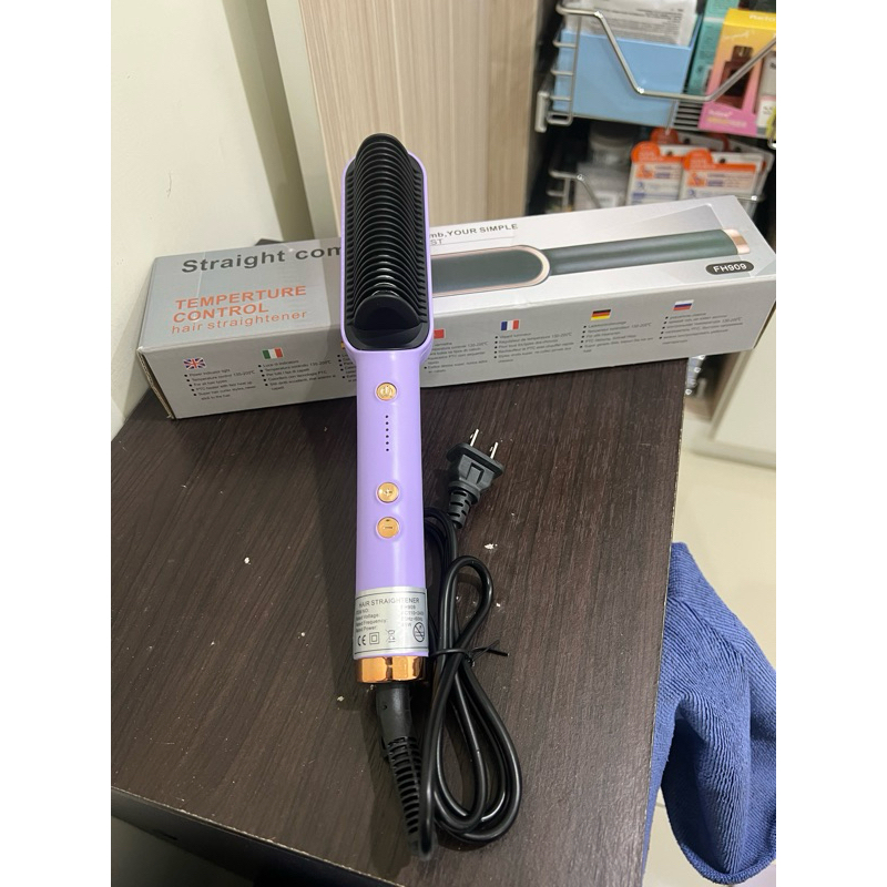 Straight comb HA808 電熱髮器  (溫控電熱造型) 直捲兩用造型髮梳