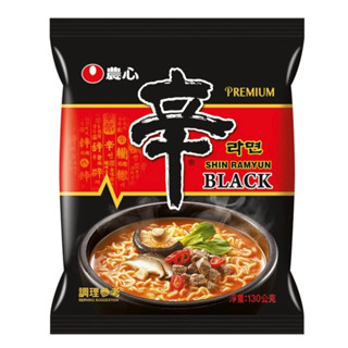 韓國 農心 黑 black 頂級辛拉麵 微辣牛骨湯味 130g/包 皇室御用風味 韓國泡麵 泡麵 方便麵 現貨