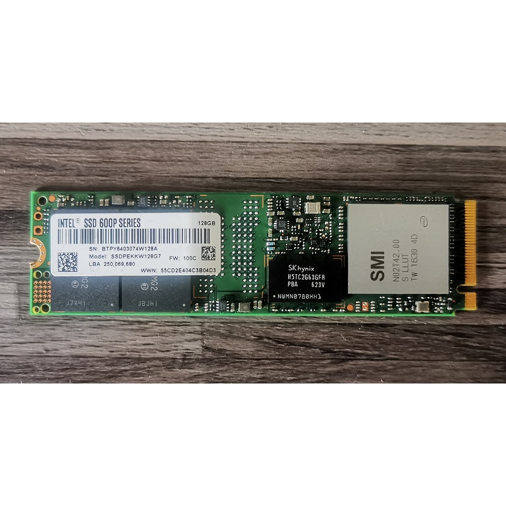 Intel 600p 128GB SSD M.2 2280 SATA 固態硬碟