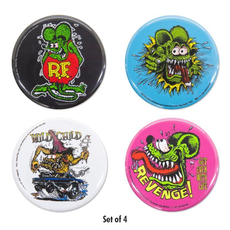 Rat Fink 芬克老鼠 磁鐵套裝（4 入一組） [ RAF610 ]