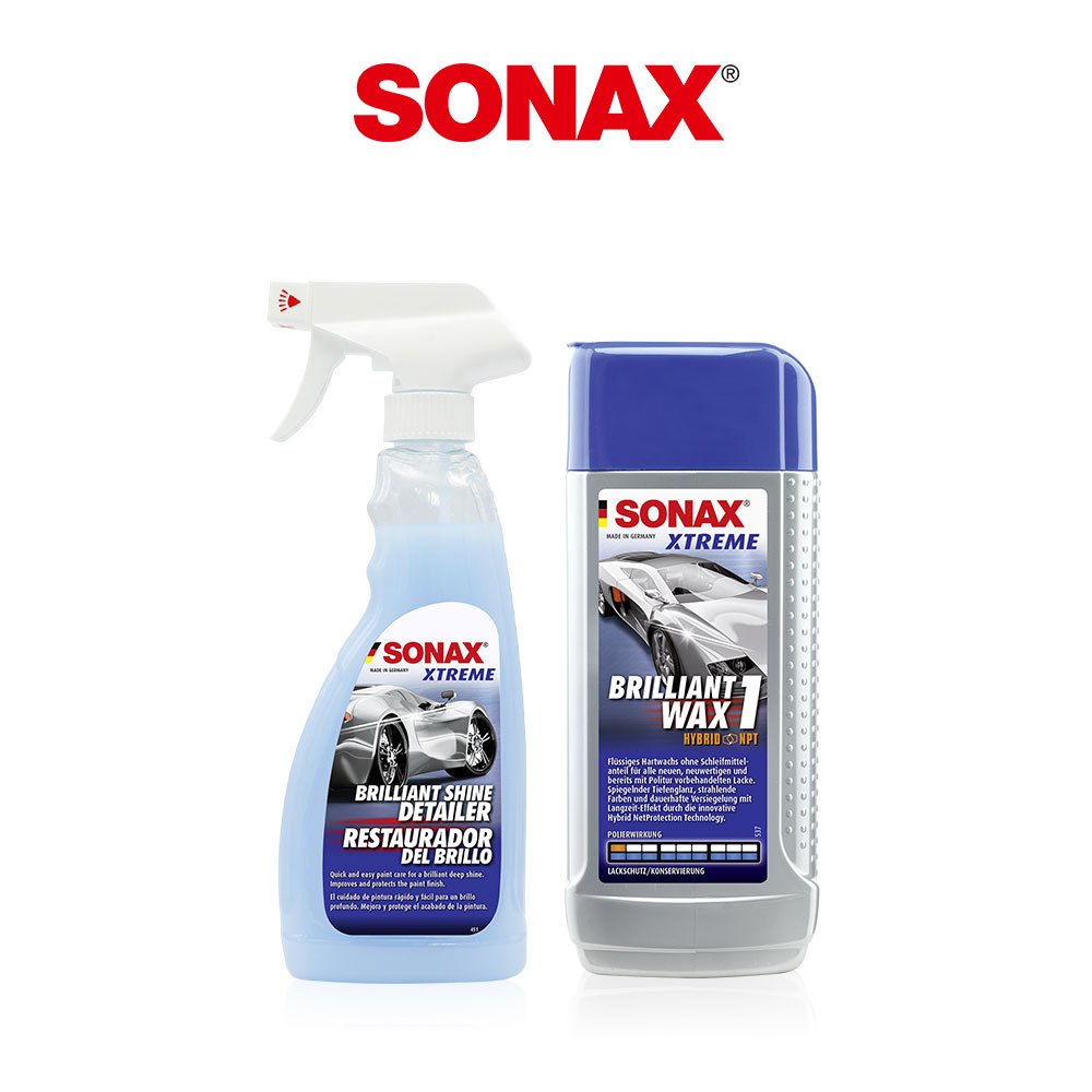 SONAX BSD超撥水鍍膜500ml+ Wax1極致長效護膜500ml 封體維護  新車乳蠟 德國原裝 台灣總代理