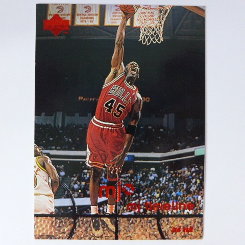 ~Michael Jordan/麥可喬丹/空中飛人/MJ黑耶穌~45號背號球衣 1998年UD.NBA籃球卡