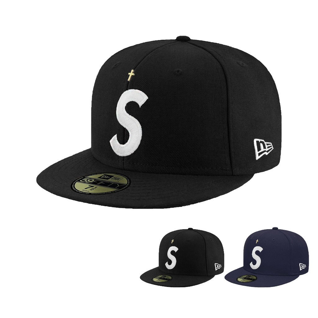 SUPREME X NEW ERA GOLD CROSS S LOGO 棒球帽 全封帽 限量款【TCC】