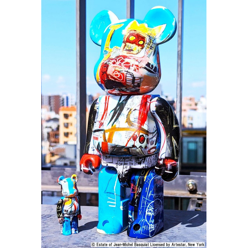 BE@RBRICK 庫柏力克熊 bearbrick 巴斯奇亞 BASQUIAT "SPECIAL"  400%+100%