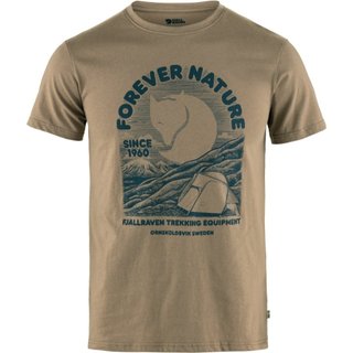 Fjallraven Equipment T-Shirt 男 有機棉短T 86976 244 麂皮棕｜碧綠商行